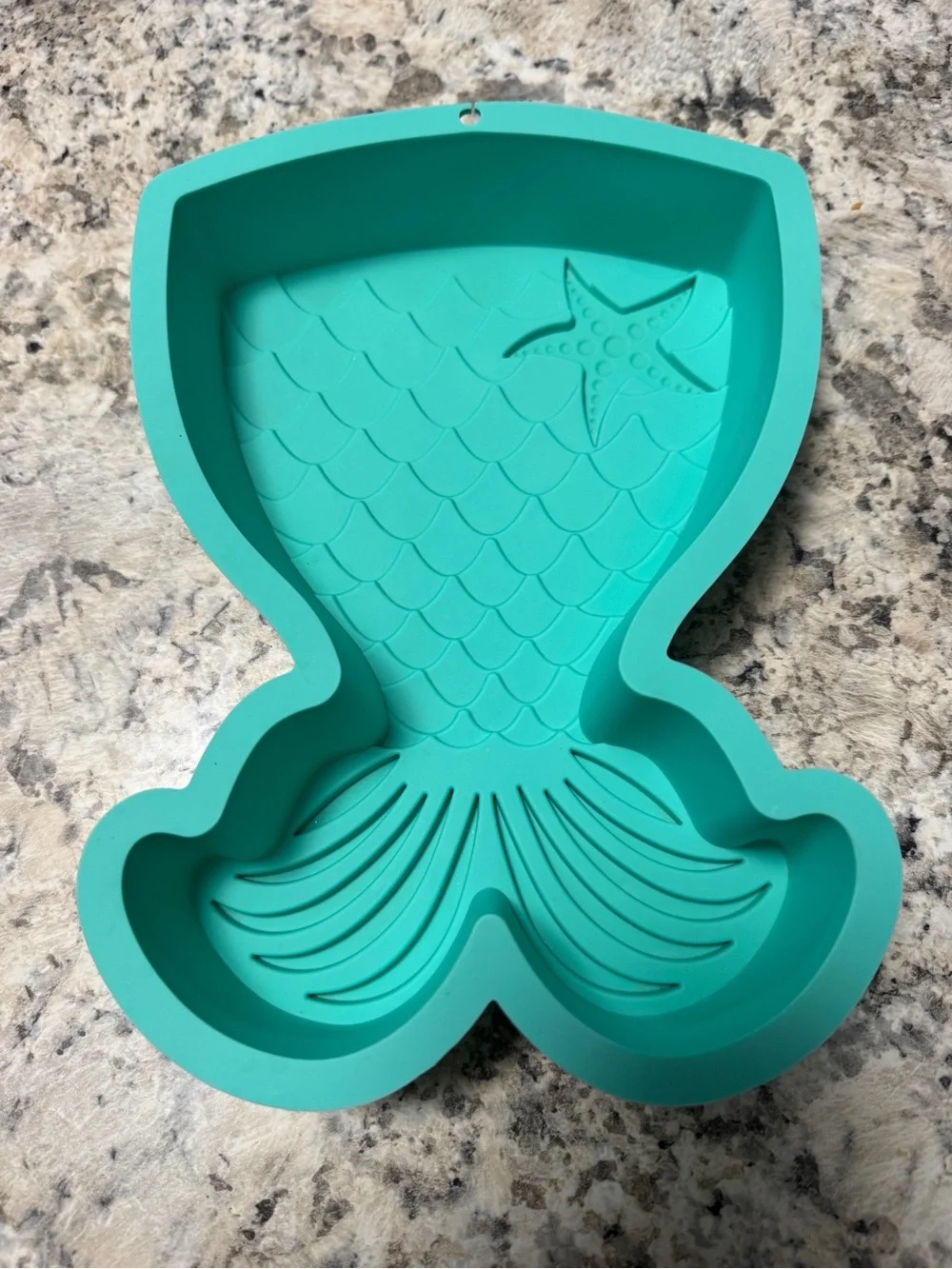 Mermaid Tail Silicone Mold in Teal